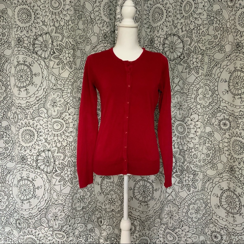 Croft & Barrow Women’s Small Red Cardigan